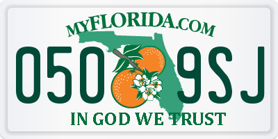 FL license plate 0509SJ