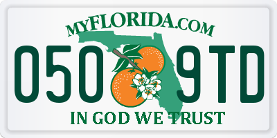 FL license plate 0509TD