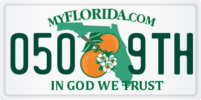 FL license plate 0509TH