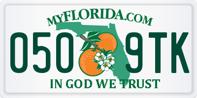 FL license plate 0509TK