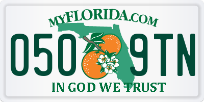FL license plate 0509TN