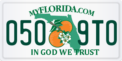 FL license plate 0509TO