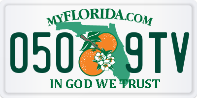 FL license plate 0509TV