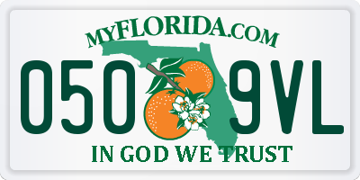 FL license plate 0509VL