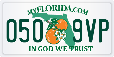 FL license plate 0509VP
