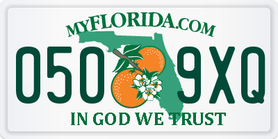 FL license plate 0509XQ