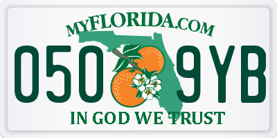FL license plate 0509YB