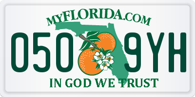 FL license plate 0509YH