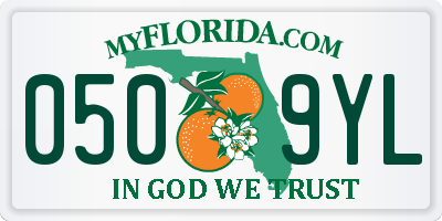FL license plate 0509YL