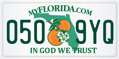 FL license plate 0509YQ