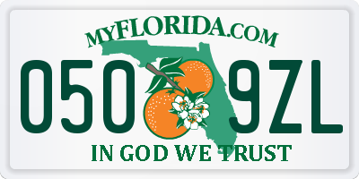 FL license plate 0509ZL