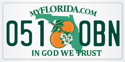 FL license plate 0510BN