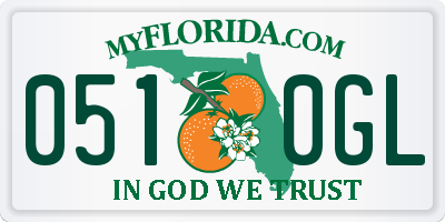 FL license plate 0510GL
