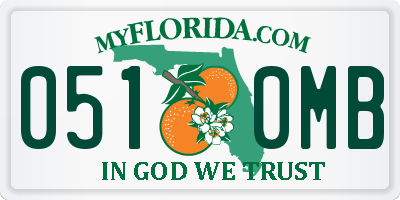 FL license plate 0510MB