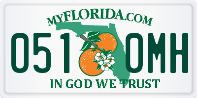 FL license plate 0510MH