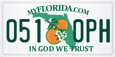 FL license plate 0510PH