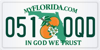 FL license plate 0510QD