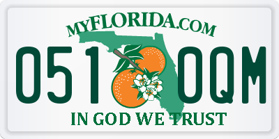 FL license plate 0510QM