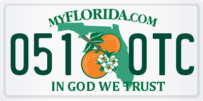FL license plate 0510TC