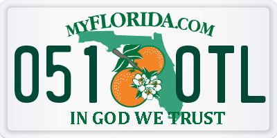 FL license plate 0510TL