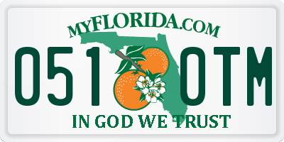 FL license plate 0510TM