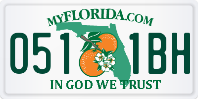FL license plate 0511BH