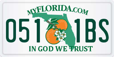 FL license plate 0511BS