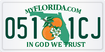 FL license plate 0511CJ