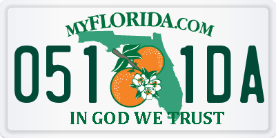 FL license plate 0511DA