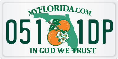 FL license plate 0511DP