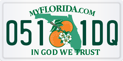 FL license plate 0511DQ