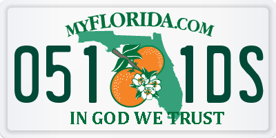 FL license plate 0511DS
