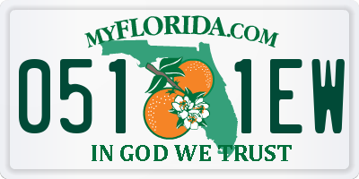 FL license plate 0511EW