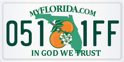 FL license plate 0511FF
