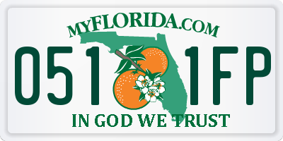 FL license plate 0511FP