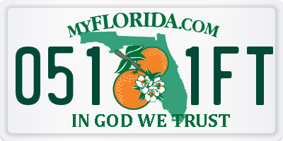 FL license plate 0511FT