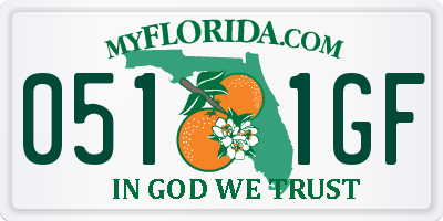 FL license plate 0511GF