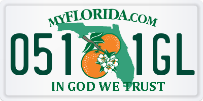 FL license plate 0511GL