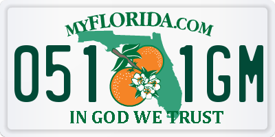 FL license plate 0511GM
