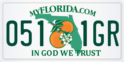 FL license plate 0511GR