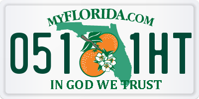 FL license plate 0511HT