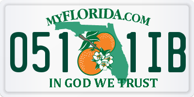 FL license plate 0511IB