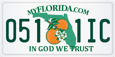 FL license plate 0511IC