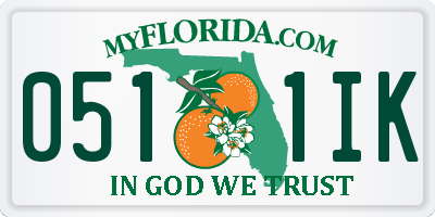 FL license plate 0511IK