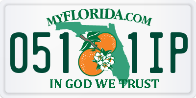FL license plate 0511IP