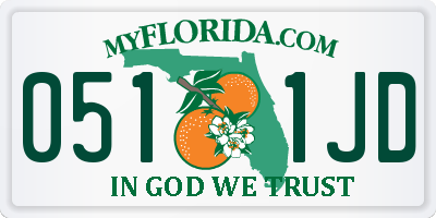 FL license plate 0511JD