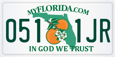 FL license plate 0511JR