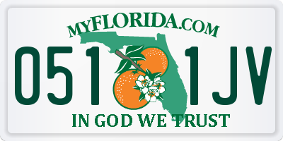 FL license plate 0511JV