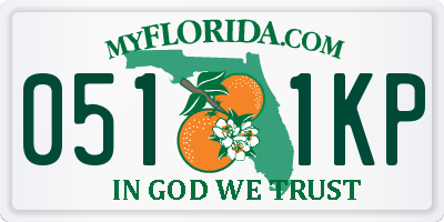 FL license plate 0511KP