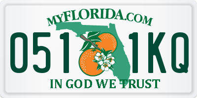 FL license plate 0511KQ